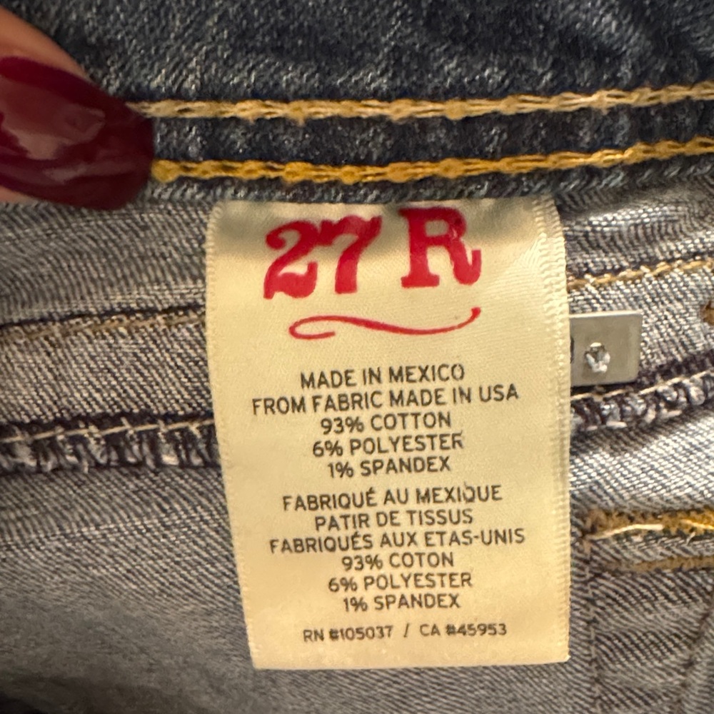 Ariat Ruby Blue Boot Cut Jeans With Embroidery 27… - image 8